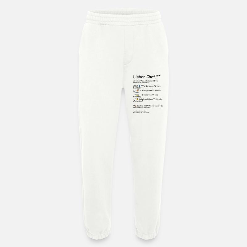 Die Arbeitsmoral - Heavyweight Jogginghose - made by SPREAD  - OFF WHITE