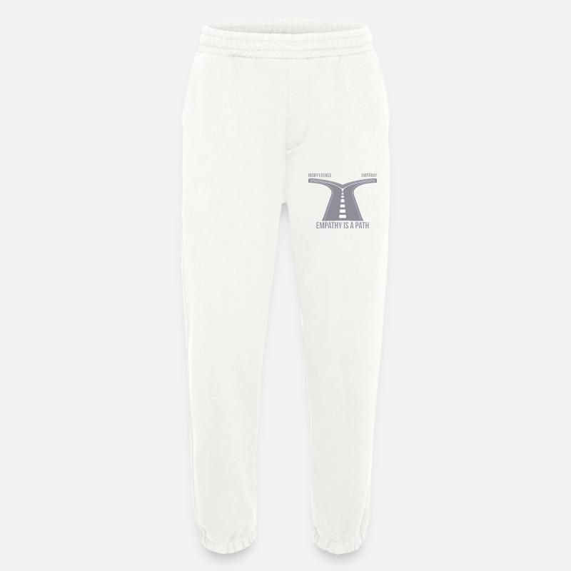 Empathy is a Path - Heavyweight Jogging Pants - made by SPREAD  - OFF WHITE