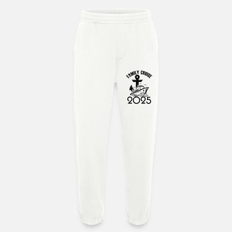 Croisière famille 2025 - Pantalon de jogging bio épais fabriqué en UE - OFF WHITE