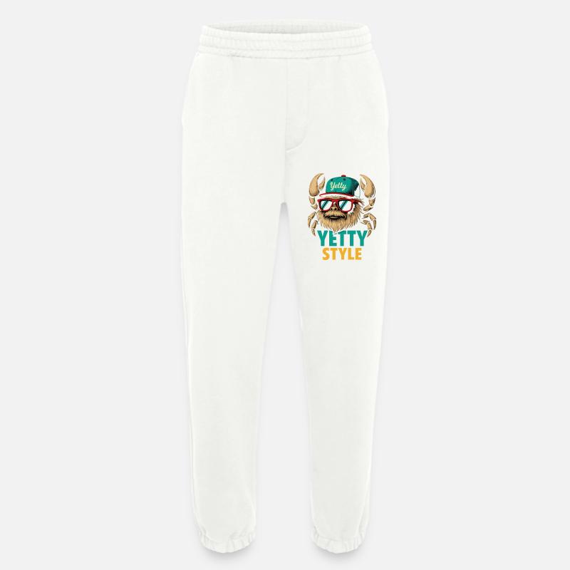 Yetty Style Yeti Graphic - Heavyweight Jogging Pants - made by SPREAD  - OFF WHITE