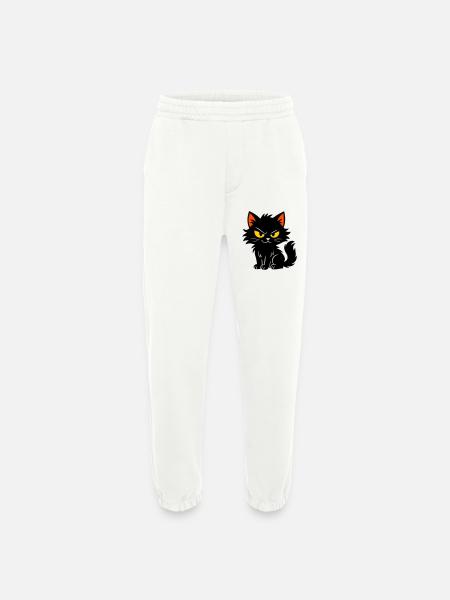 Chaton doux - Pantalon de jogging bio épais fabriqué en UE - OFF WHITE