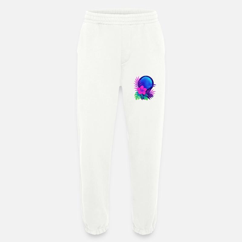 Neon Tropic Moon - Heavyweight Jogginghose - made by SPREAD  - OFF WHITE