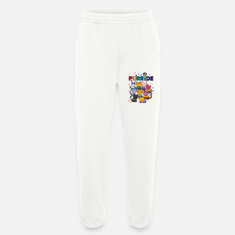 Purride LGBT Katzen - Heavyweight Jogginghose - made by SPREAD  - OFF WHITE