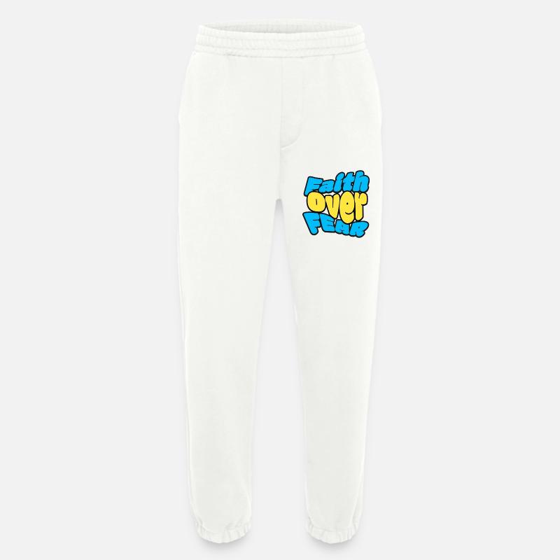 Glaube statt Angst - Heavyweight Jogginghose - made by SPREAD  - OFF WHITE