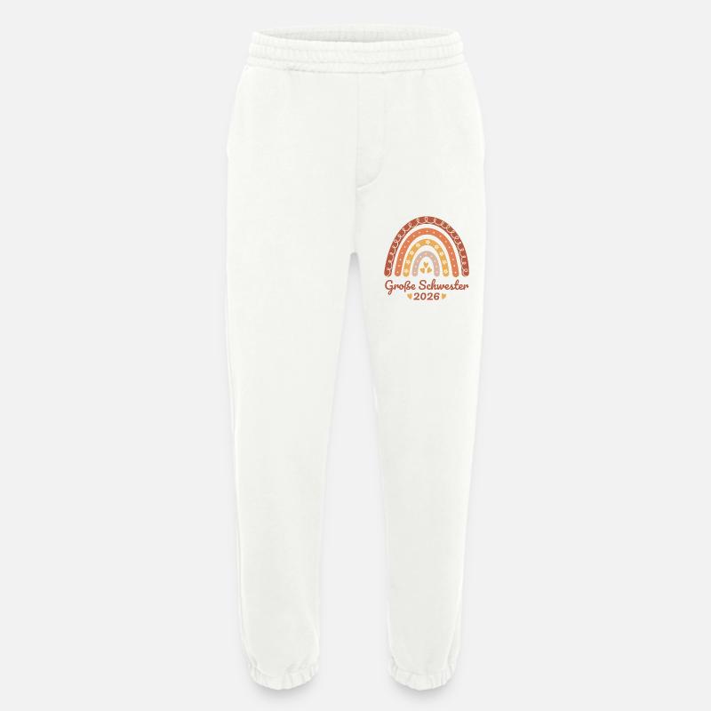 Große Schwester 2026 Regenbogen - Heavyweight Jogginghose - made by SPREAD  - OFF WHITE