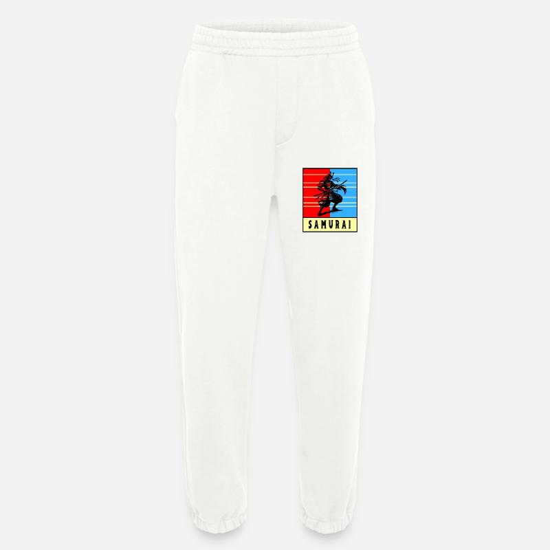 Retro Samurai Warrior - Heavyweight Jogginghose - made by SPREAD  - OFF WHITE