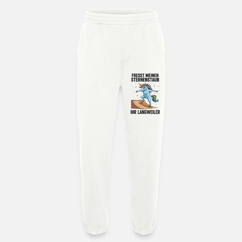 Skateboard-Einhorn - Heavyweight Jogginghose - made by SPREAD  - OFF WHITE