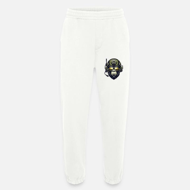 Gorilla Militär Design - Heavyweight Jogginghose - made by SPREAD  - OFF WHITE