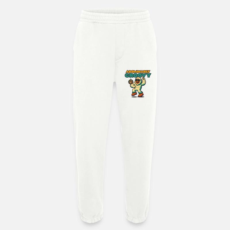 Groovy Disco Yeti - Heavyweight Jogginghose - made by SPREAD  - OFF WHITE
