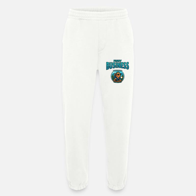Fischgeschäft im Aquarium - Heavyweight Jogginghose - made by SPREAD  - OFF WHITE