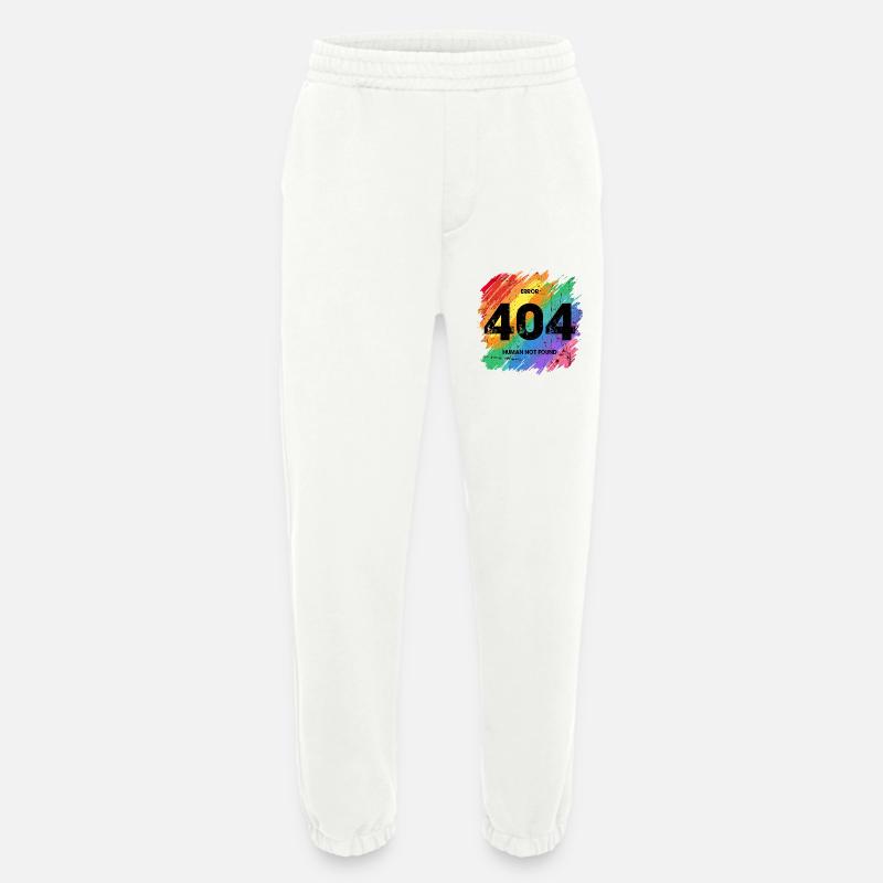 Lebendiger Regenbogen Fehler 404 Design - Heavyweight Jogginghose - made by SPREAD  - OFF WHITE