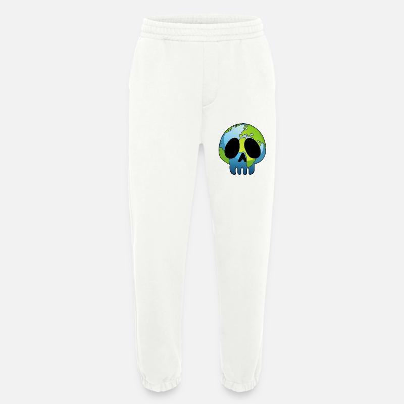 Schädel des Planeten Erde - Heavyweight Jogginghose - made by SPREAD  - OFF WHITE