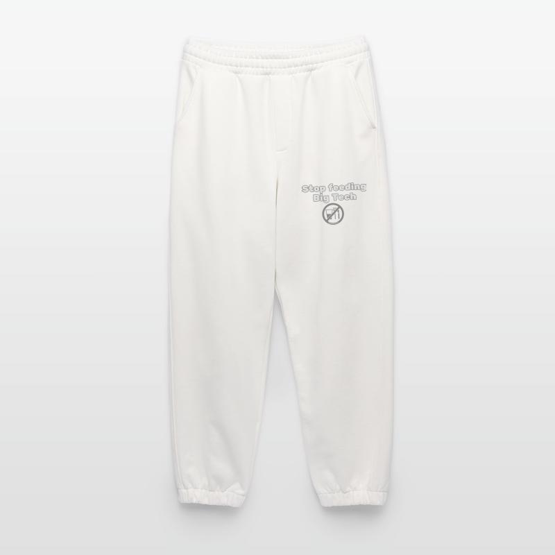 Stop Feeding Big Tech - Privacy Protest Design Heavyweight Jogging Pants - made by SPREAD 