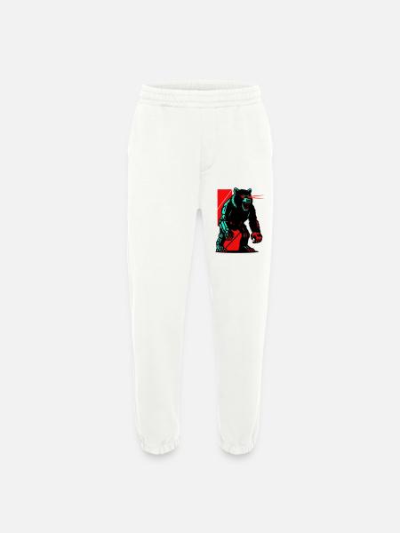Mecha Techno Bear - Heavyweight Jogging Pants - made by SPREAD - OFF WHITE