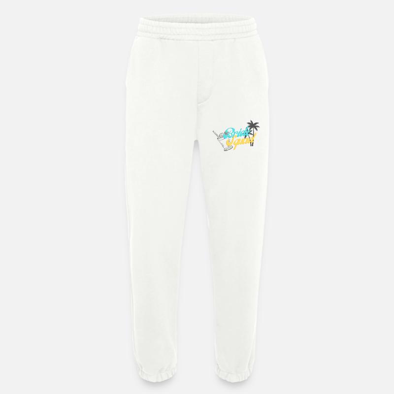 Bride Squad Tropical Sunset Design - Heavyweight Jogging Pants - made by SPREAD  - OFF WHITE