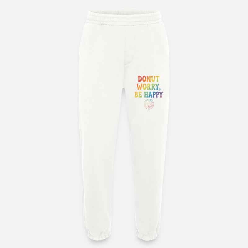 Donut Worry, Be Happy – Donut - Heavyweight Jogginghose - made by SPREAD  - OFF WHITE