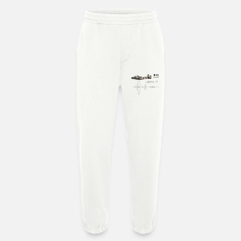 B-25 - Heavyweight Jogginghose - made by SPREAD  - OFF WHITE