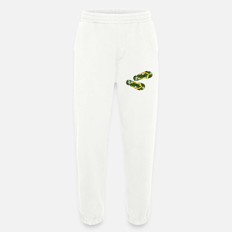 Latschen Gänseblümchen Flip Flops Camping Rasen - Heavyweight Jogginghose - made by SPREAD  - OFF WHITE