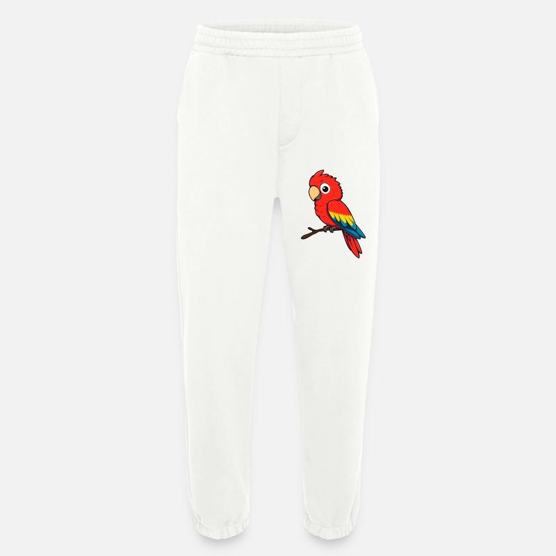 Papagei Roter Ara - Heavyweight Jogginghose - made by SPREAD  - OFF WHITE