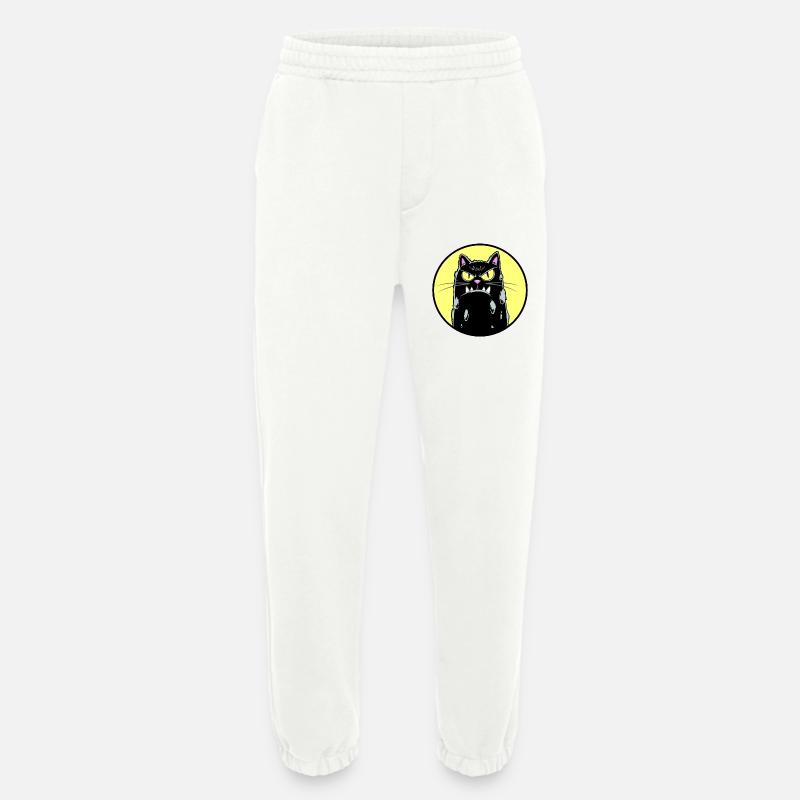 Schwarze Katze - Heavyweight Jogginghose - made by SPREAD  - OFF WHITE