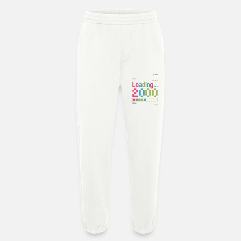 Pixel Retro Design Loading 2000 - Heavyweight Jogginghose - made by SPREAD  - OFF WHITE