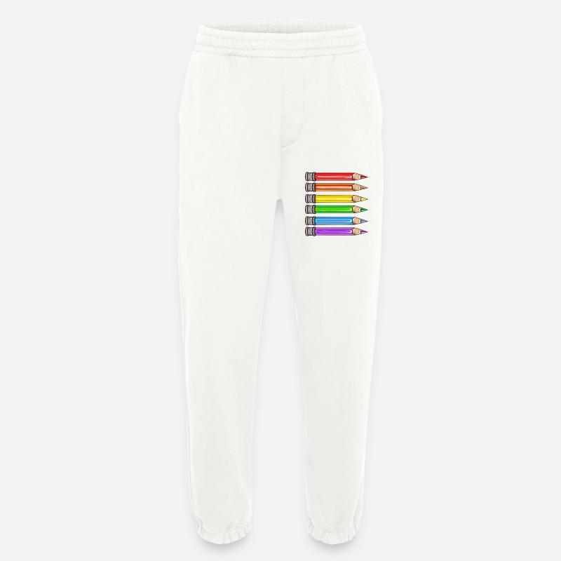 PRIDE REGENBOGEN FAHNE - Heavyweight Jogginghose - made by SPREAD  - OFF WHITE