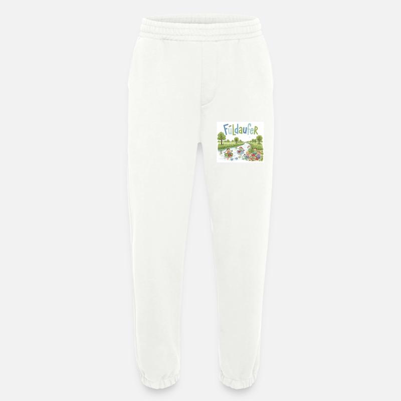 Fuldaufer: Fluss-Abenteuer ! - Heavyweight Jogginghose - made by SPREAD - OFF WHITE