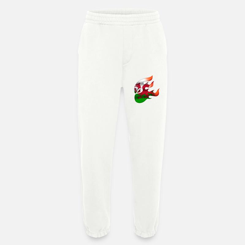 Flagge von Wales - Walisisch - Ninja - Heavyweight Jogginghose - made by SPREAD  - OFF WHITE