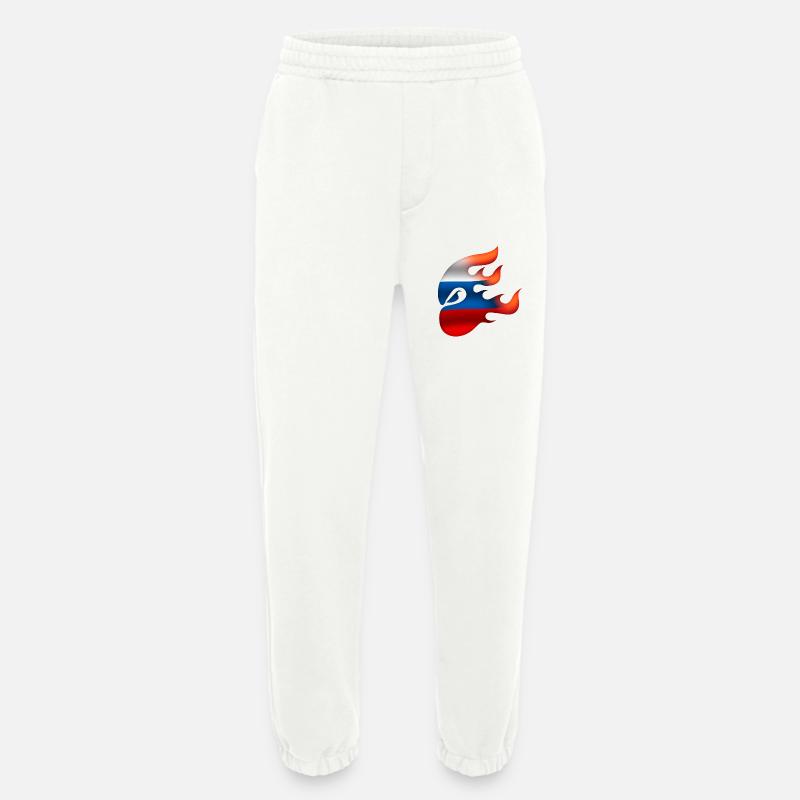 Drapeau de la Russie - Russie - Ninja - Pantalon de jogging bio épais fabriqué en UE - OFF WHITE