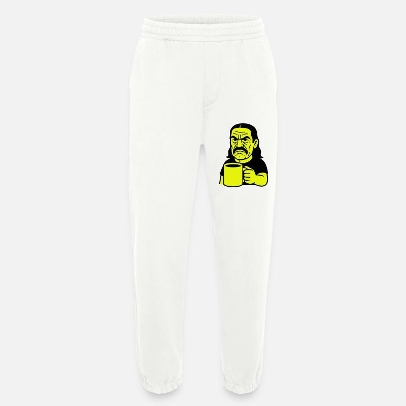 Angry Coffee Man - Heavyweight Jogginghose - made by SPREAD  - OFF WHITE