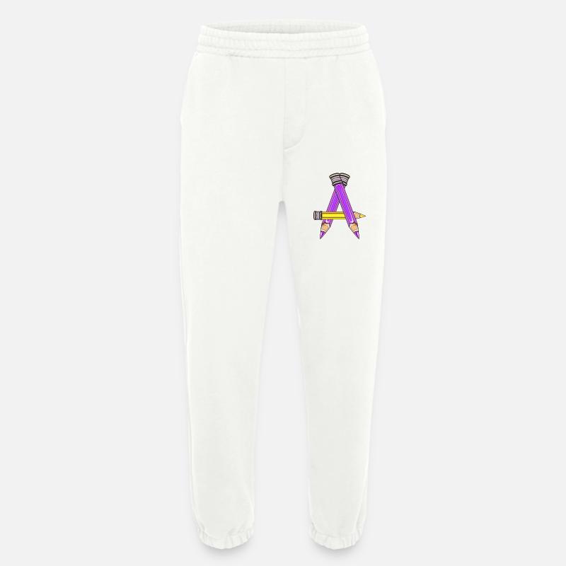 SCHULKIND BUCHSTABE A - Heavyweight Jogginghose - made by SPREAD  - OFF WHITE