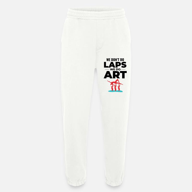 Dynamische akrobatische Silhouette Synchronschwimmen - Heavyweight Jogginghose - made by SPREAD  - OFF WHITE