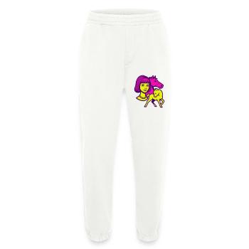 Pferdemädchen Pop-Art - Heavyweight Jogginghose - made by SPREAD  - OFF WHITE - Vorne