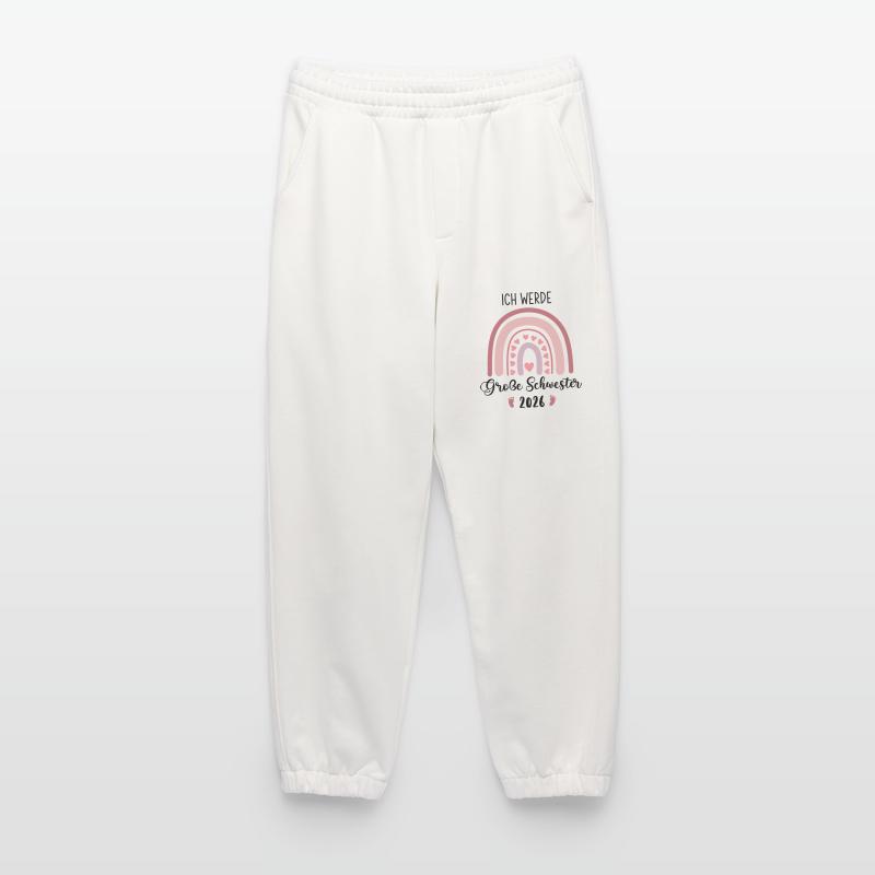 Ich Werde Große Schwester 2026 Regenbogen Heavyweight Jogginghose - made by SPREAD 