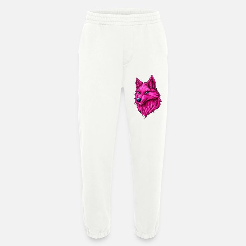 pink fantasy wolf :) - Heavyweight Jogging Pants - made by SPREAD  - OFF WHITE
