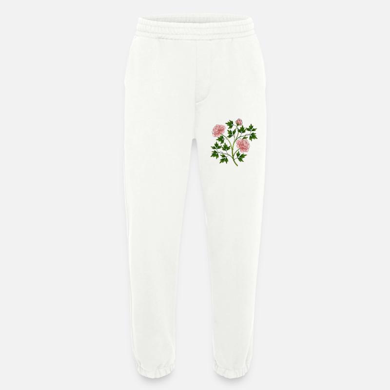 Blumen - Heavyweight Jogginghose - made by SPREAD  - OFF WHITE