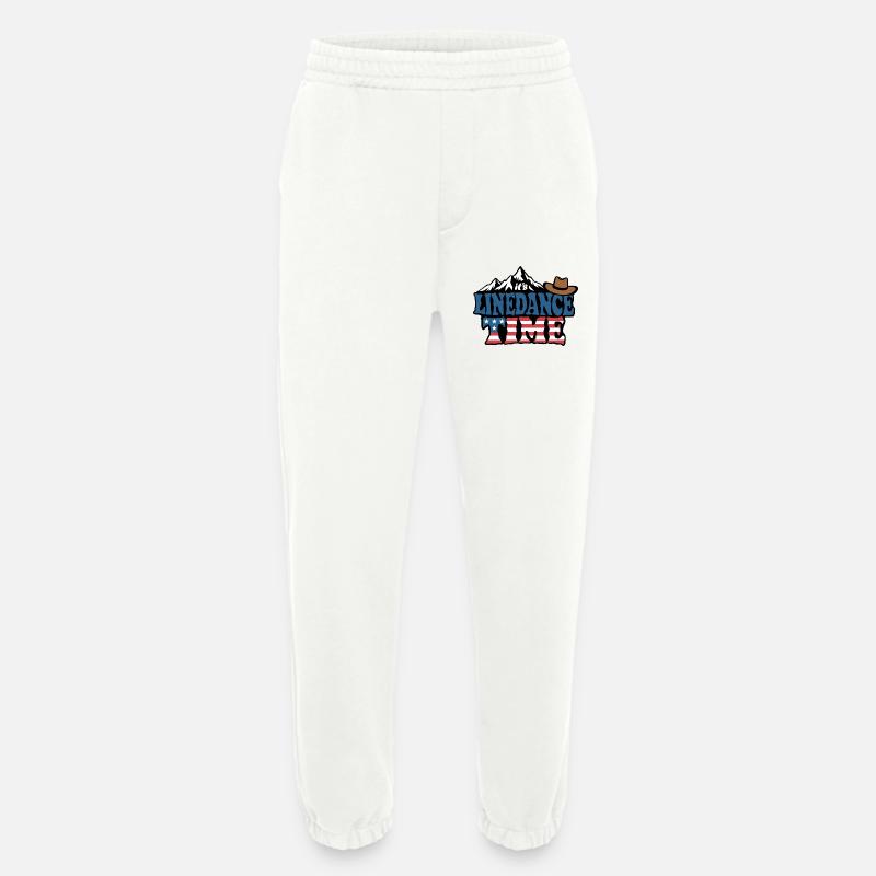 It's linedance time, Linedancing, Country Fan - Heavyweight Jogging Pants - made by SPREAD - OFF WHITE