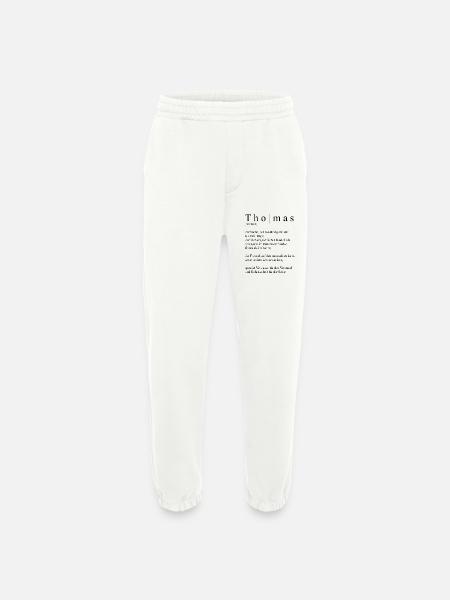 Thomas Definition Typography - Heavyweight Jogging Pants - made by SPREAD - OFF WHITE