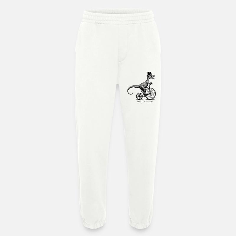 Velociraptor - Heavyweight Jogging Pants - made by SPREAD  - OFF WHITE