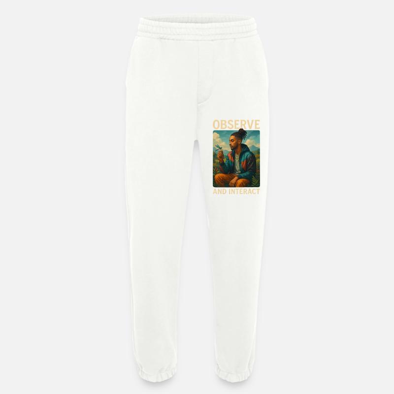 Observe & Interact - Heavyweight Jogginghose - made by SPREAD  - OFF WHITE