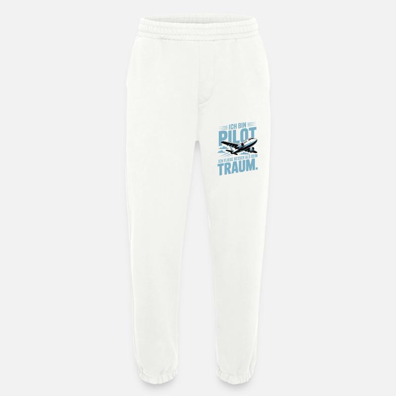 Pilot Geschenkidee - Heavyweight Jogginghose - made by SPREAD  - OFF WHITE