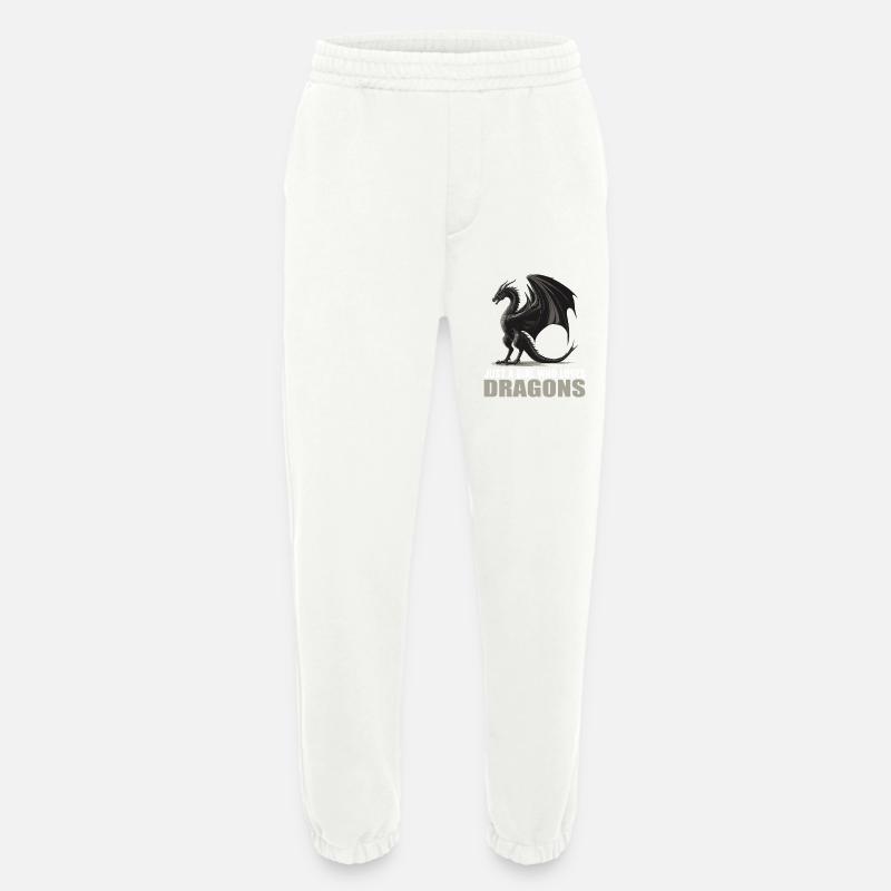 Drachen Drache - Heavyweight Jogginghose - made by SPREAD  - OFF WHITE