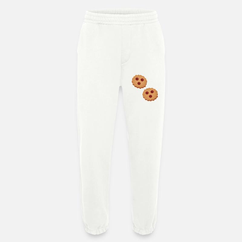 Mit Spitzbuben gefüllte Kekse - Heavyweight Jogginghose - made by SPREAD  - OFF WHITE