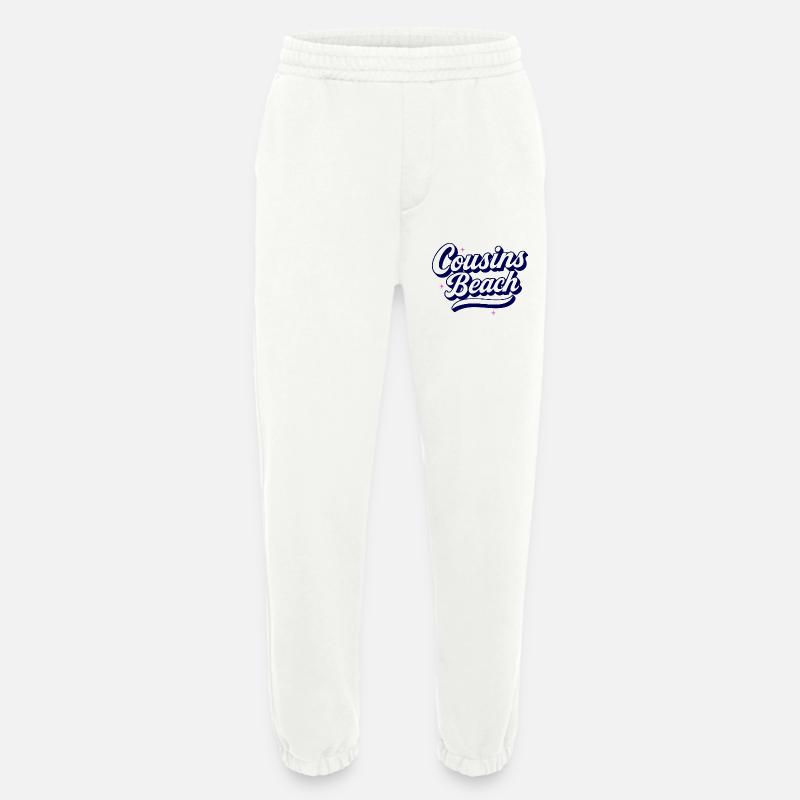 Cousins Beach – Retro Script Design - Heavyweight Jogginghose - made by SPREAD  - OFF WHITE