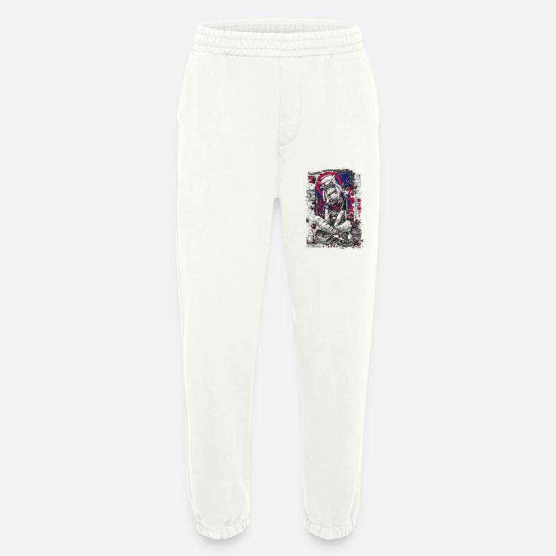 Cyberpunk Mädchen mit Graffiti-Design - Heavyweight Jogginghose - made by SPREAD  - OFF WHITE