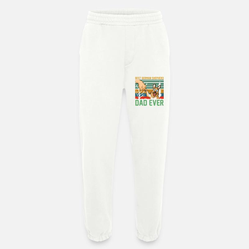 Bester Deutscher Schäferhund Papa - Heavyweight Jogginghose - made by SPREAD  - OFF WHITE