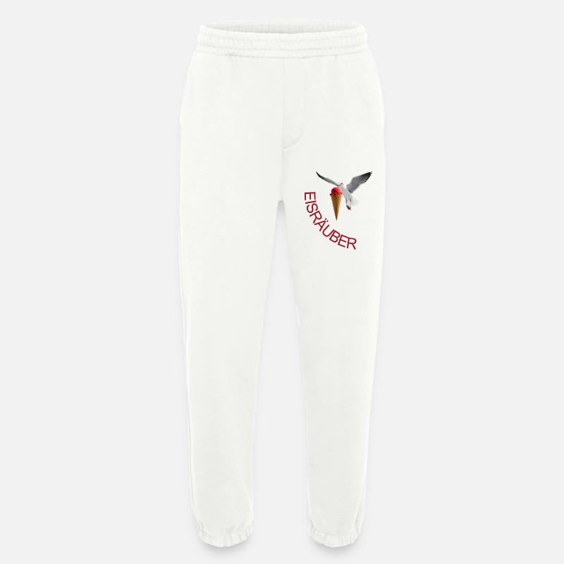 Möwe mit Eiscreme Eisräuber - Pantalon de jogging bio épais fabriqué en UE - OFF WHITE