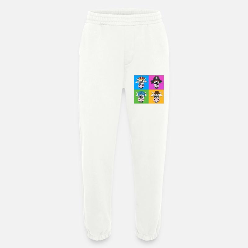 Kuh-Quartett - Heavyweight Jogginghose - made by SPREAD  - OFF WHITE