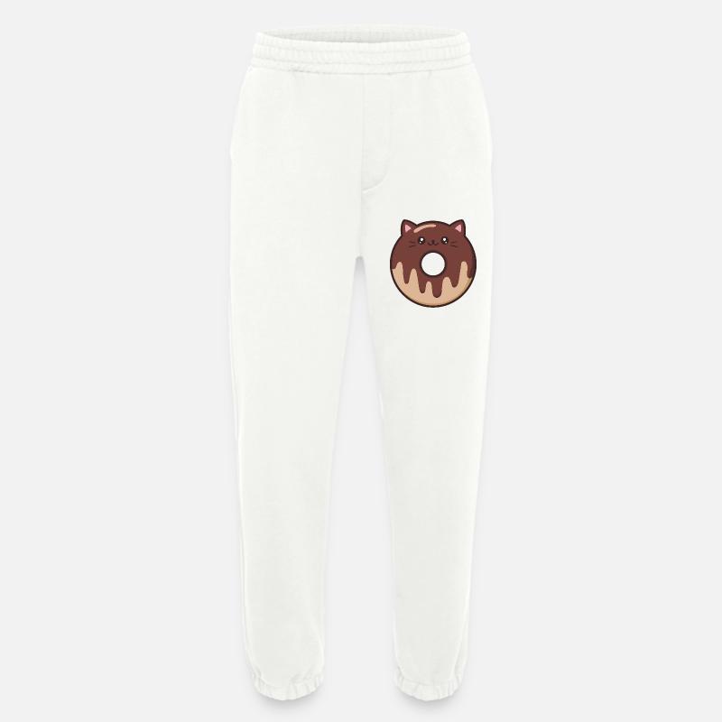Süßer Katzendonut - Heavyweight Jogginghose - made by SPREAD  - OFF WHITE