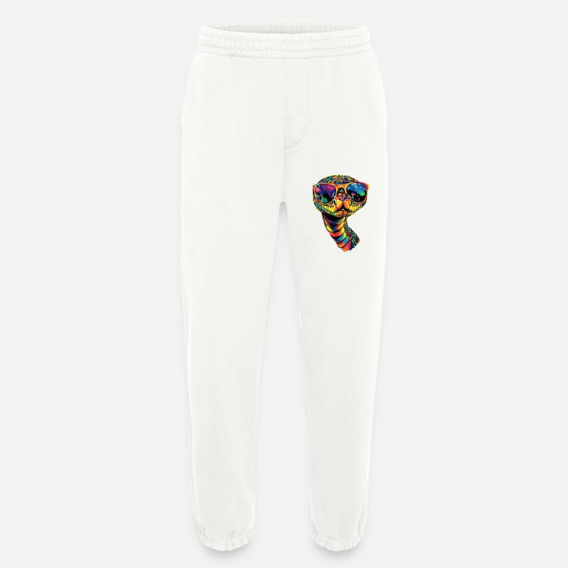 snake, python, cobra, rattlesnake, snakes - Heavyweight Jogging Pants - made by SPREAD  - OFF WHITE